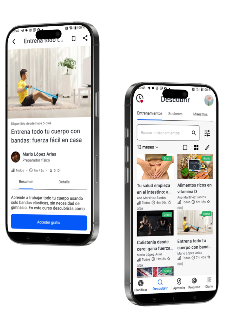 SuperSapiens app para aprendices en iPhone